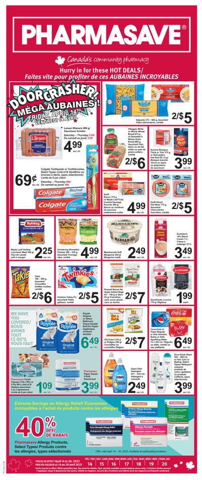 Pharmasave (NB) Flyer April 14 to 20