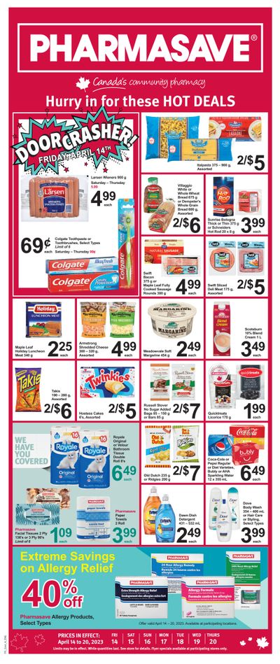 Pharmasave (Atlantic) Flyer April 14 to 20