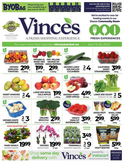 Vince's Market Flyer April 13 to 26