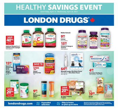 London Drugs Healthy Savings Event Flyer April 14 to 26