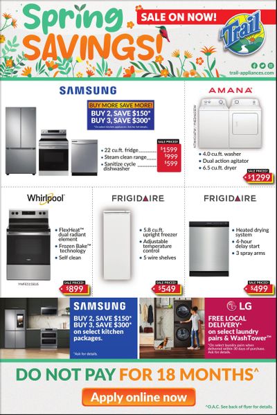 Trail Appliances (AB & SK) Flyer April 13 to 16