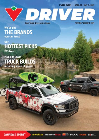 Canadian Tire Driver Catalogue April 14 to May 4