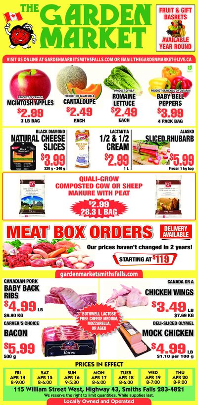 The Garden Market Flyer April 14 to 20