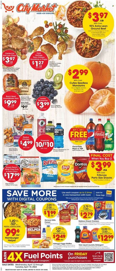 City Market (CO, UT, WY) Weekly Ad Flyer Specials April 12 to April 18, 2023