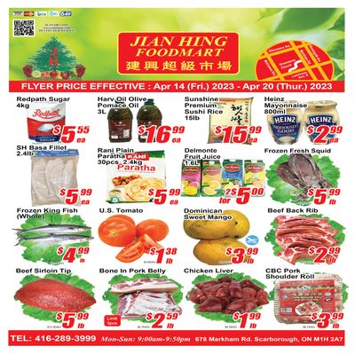 Jian Hing Foodmart (Scarborough) Flyer April 14 to 20