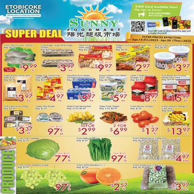 Sunny Foodmart (Etobicoke) Flyer April 14 to 20