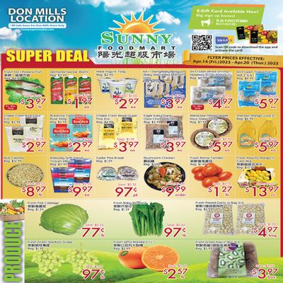 Sunny Foodmart (Don Mills) Flyer April 14 to 20