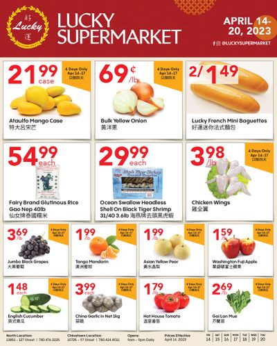 Lucky Supermarket (Edmonton) Flyer April 14 to 20