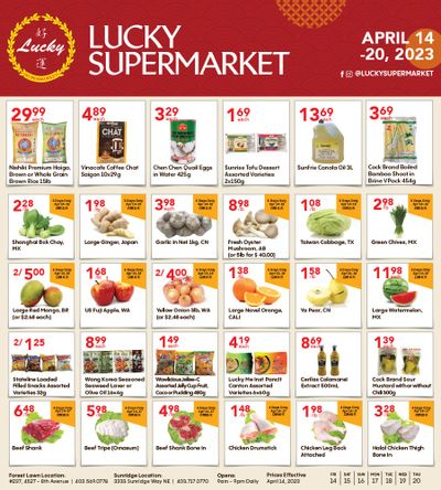 Lucky Supermarket (Calgary) Flyer April 14 to 20