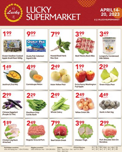 Lucky Supermarket (Winnipeg) Flyer April 14 to 20