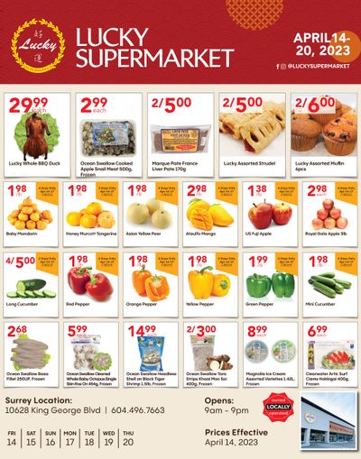 Lucky Supermarket (Surrey) Flyer April 14 to 20