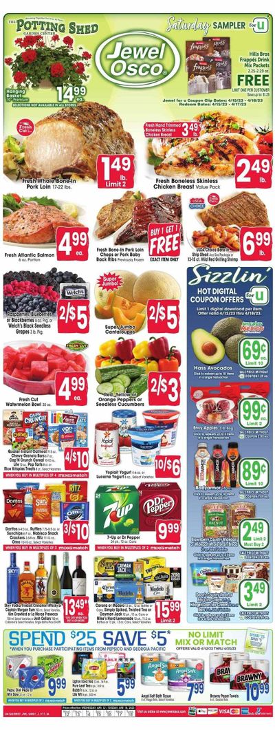 Jewel Osco (IA) Weekly Ad Flyer Specials April 12 to April 18, 2023
