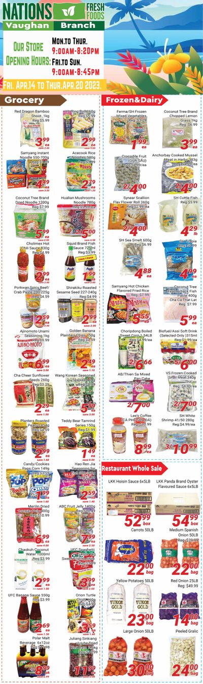 Nations Fresh Foods (Vaughan) Flyer April 14 to 20