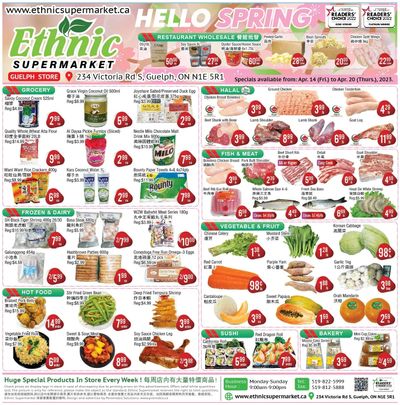 Ethnic Supermarket (Guelph) Flyer April 14 to 20