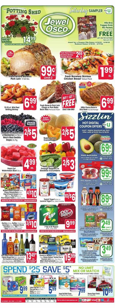 Jewel Osco (IN) Weekly Ad Flyer Specials April 12 to April 18, 2023