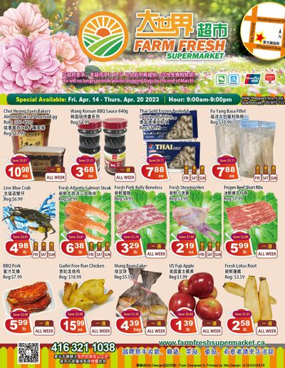 Farm Fresh Supermarket Flyer April 14 to 20