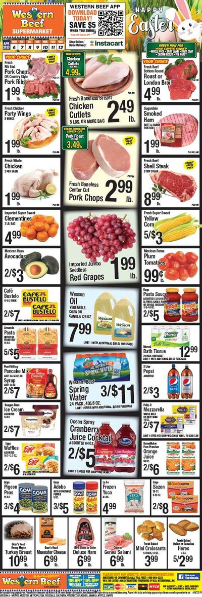 Western Beef (FL, NY) Weekly Ad Flyer Specials April 6 to April 12, 2023