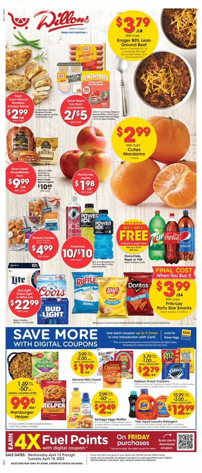 Dillons (KS) Weekly Ad Flyer Specials April 12 to April 18, 2023
