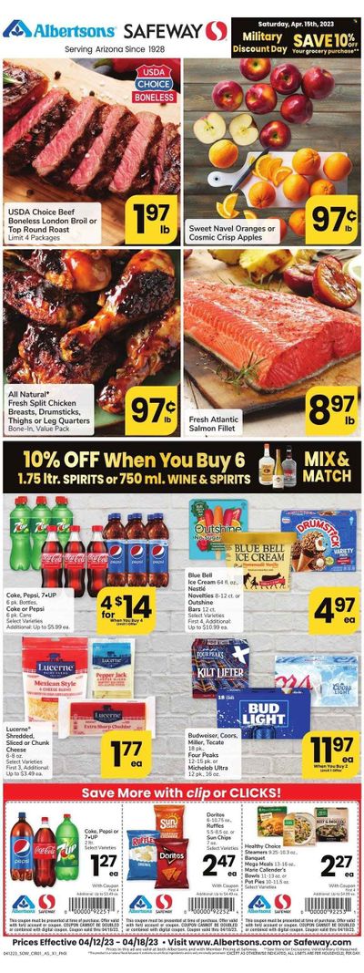 Safeway (AZ) Weekly Ad Flyer Specials April 12 to April 18, 2023