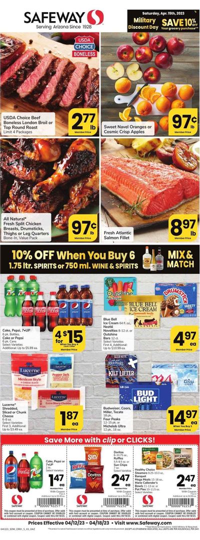 Safeway (AZ) Weekly Ad Flyer Specials April 12 to April 18, 2023