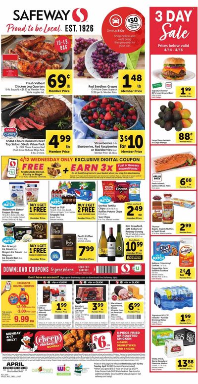 Safeway (CA) Weekly Ad Flyer Specials April 12 to April 18, 2023