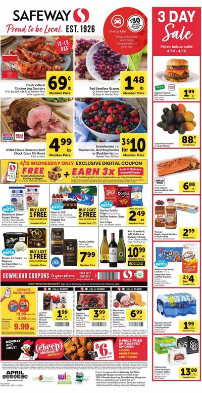 Safeway (CA) Weekly Ad Flyer Specials April 12 to April 18, 2023