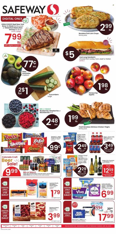 Safeway (CO) Weekly Ad Flyer Specials April 12 to April 18, 2023