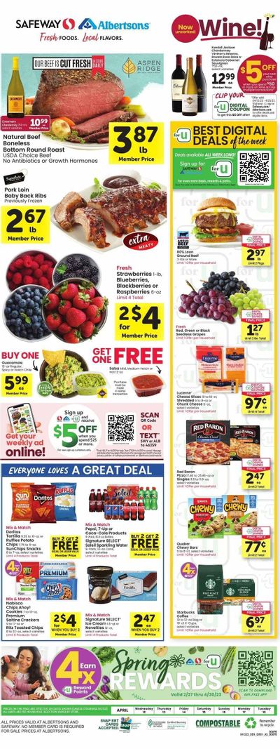 Safeway (CO) Weekly Ad Flyer Specials April 12 to April 18, 2023