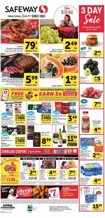 Safeway (HI) Weekly Ad Flyer Specials April 12 to April 18, 2023