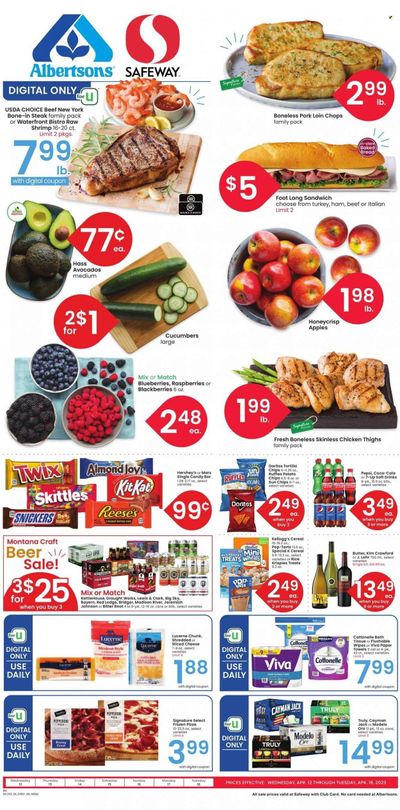 Safeway (MT) Weekly Ad Flyer Specials April 12 to April 18, 2023
