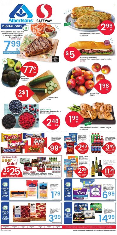Safeway (MT) Weekly Ad Flyer Specials April 12 to April 18, 2023