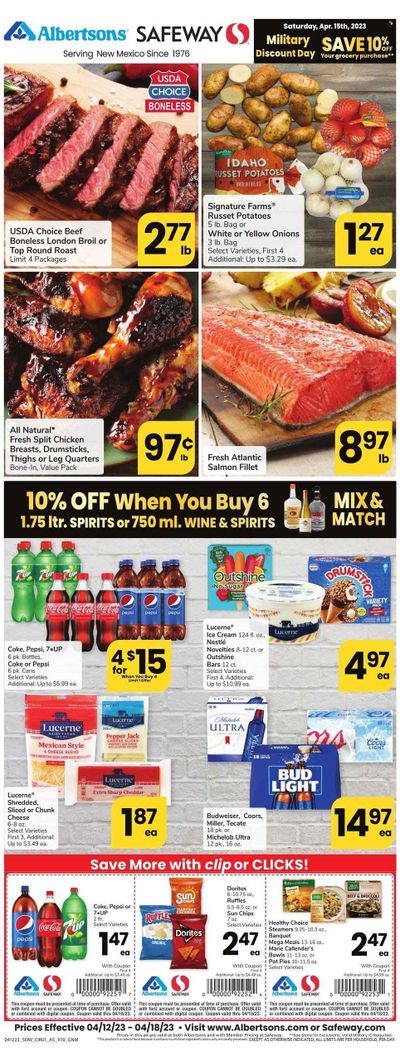 Safeway (NM) Weekly Ad Flyer Specials April 12 to April 18, 2023