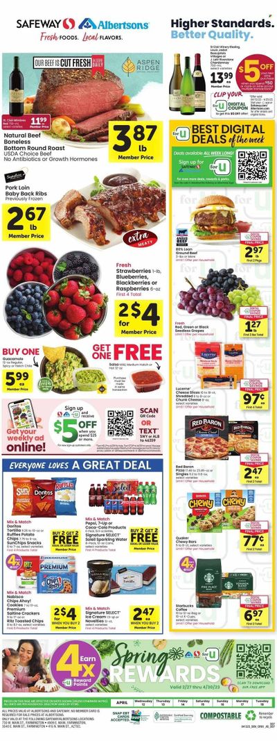 Safeway (NM) Weekly Ad Flyer Specials April 12 to April 18, 2023
