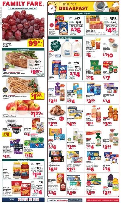 Family Fare (MI) Weekly Ad Flyer Specials April 10 to April 15, 2023