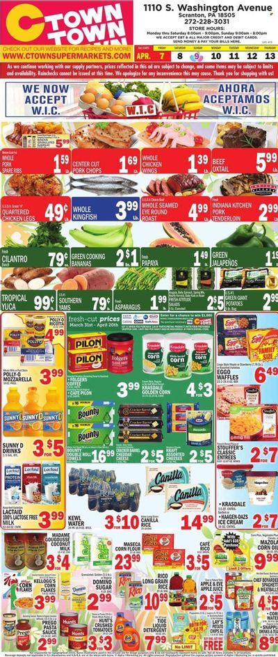 C-Town (CT, FL, MA, NJ, NY, PA) Weekly Ad Flyer Specials April 7 to April 13, 2023
