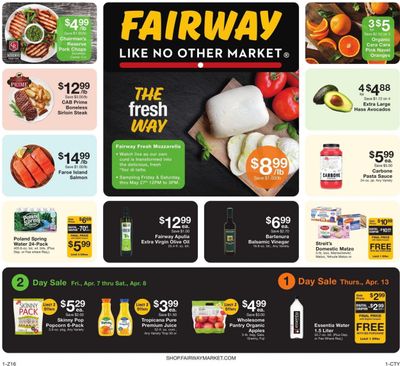 Fairway Market (CT, NJ, NY) Weekly Ad Flyer Specials April 7 to April 13, 2023