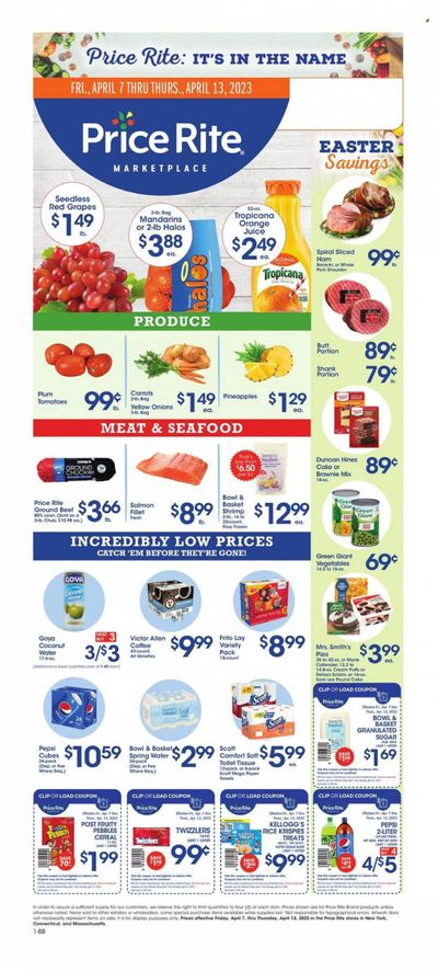 Price Rite (CT, MA, MD, NH, NJ, NY, PA, RI) Weekly Ad Flyer Specials April 7 to April 13, 2023
