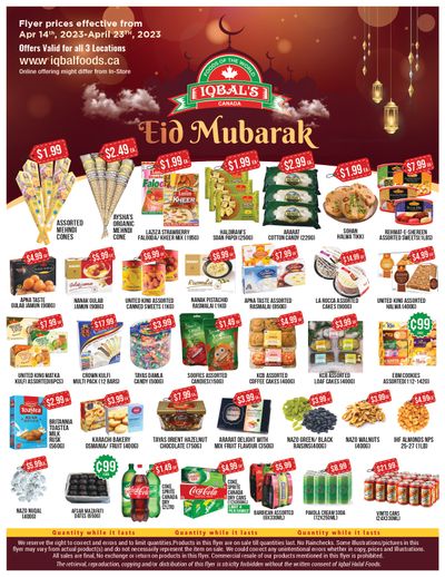 Iqbal Foods Flyer April 14 to 23