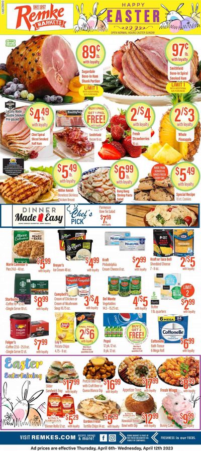 Remke (KY) Weekly Ad Flyer Specials April 6 to April 12, 2023