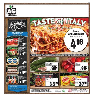 AG Foods Flyer April 16 to 22