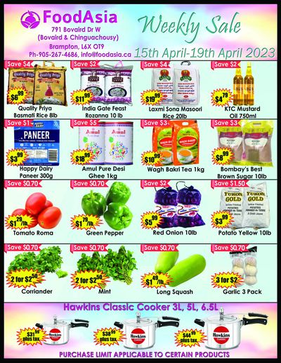 FoodAsia Flyer April 15 to 19