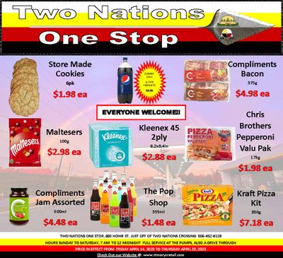 Two Nations One Stop Flyer April 14 to 20