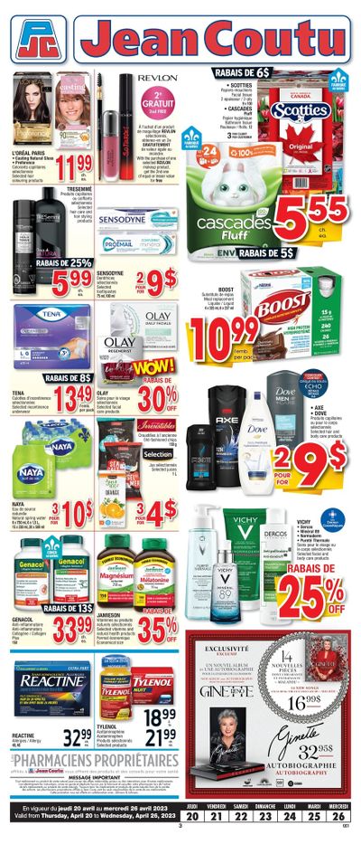 Jean Coutu (QC) Flyer April 20 to 26