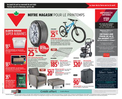 Canadian Tire (QC) Flyer April 20 to 26