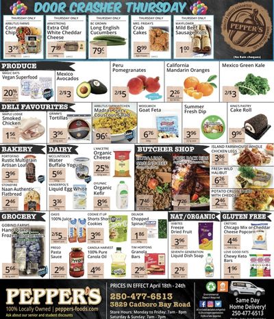 Pepper's Foods Flyer April 18 to 24