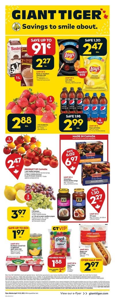 Giant Tiger (Atlantic) Flyer April 19 to 25