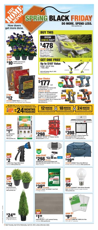 Home Depot (West) Flyer April 20 to 26