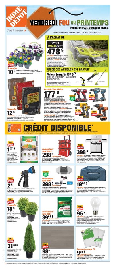 Home Depot (QC) Flyer April 20 to 26