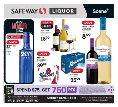 Safeway Liquor (BC) Flyer April 20 to 26