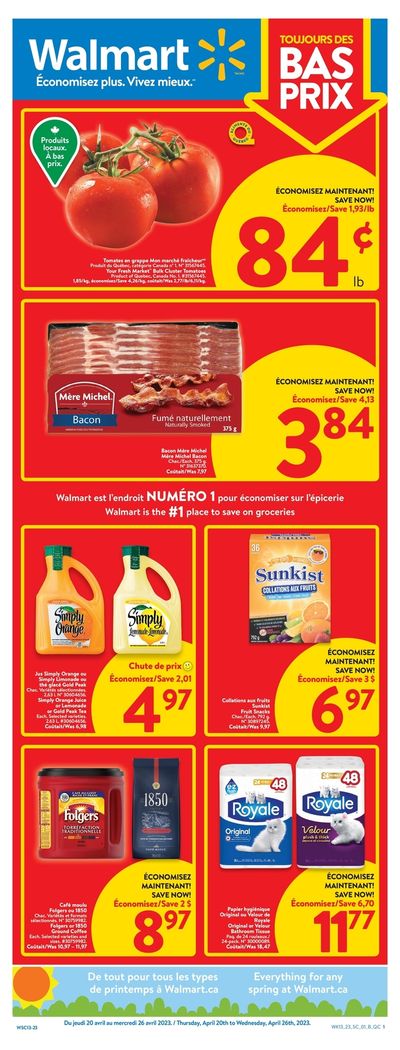 Walmart (QC) Flyer April 20 to 26